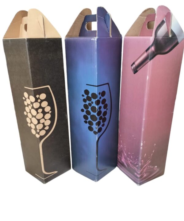 ESTUCHE CARTÓN PARA 1 BOTELLA VINO