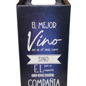 ESTUCHE CARTÓN PARA 2 BOTELLA VINO