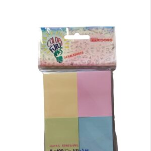 TACO COLOR SURTIDO 4 BLOCKS CON ADHESIVO