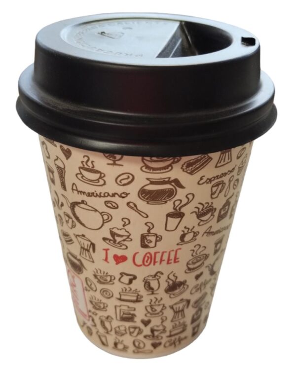 VASO POLIPAPEL IMPR CAFE 240CC